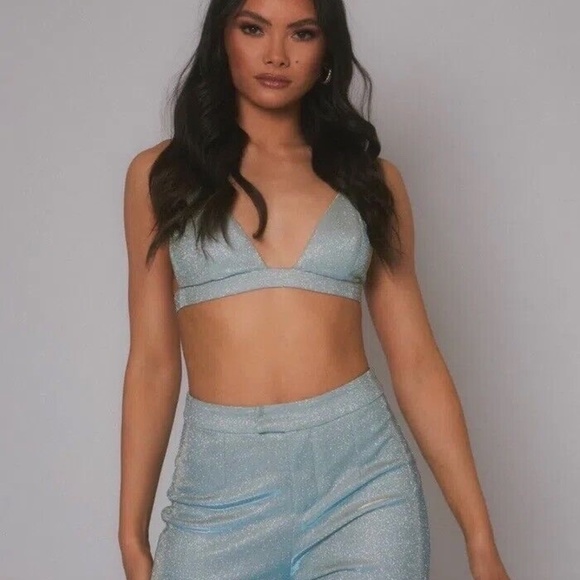 SLA Mint Astrid Bralette Top - Rhinestones sparkling Size XXS *NEW w/ Tag* - Picture 3 of 3